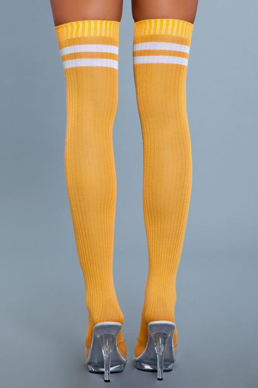 Going Pro Thigh High Stockings - Yellow - UABDSM
