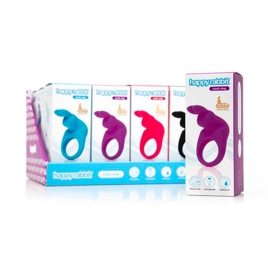 Happy Rabbit Counter Top Box Rechargeable Vibrating Rabbit Cock Rings x 12 Happy Rabbit Counter Top Box Rechargeable Vibrating Rabbit Cock Rings x 12 - UABDSM