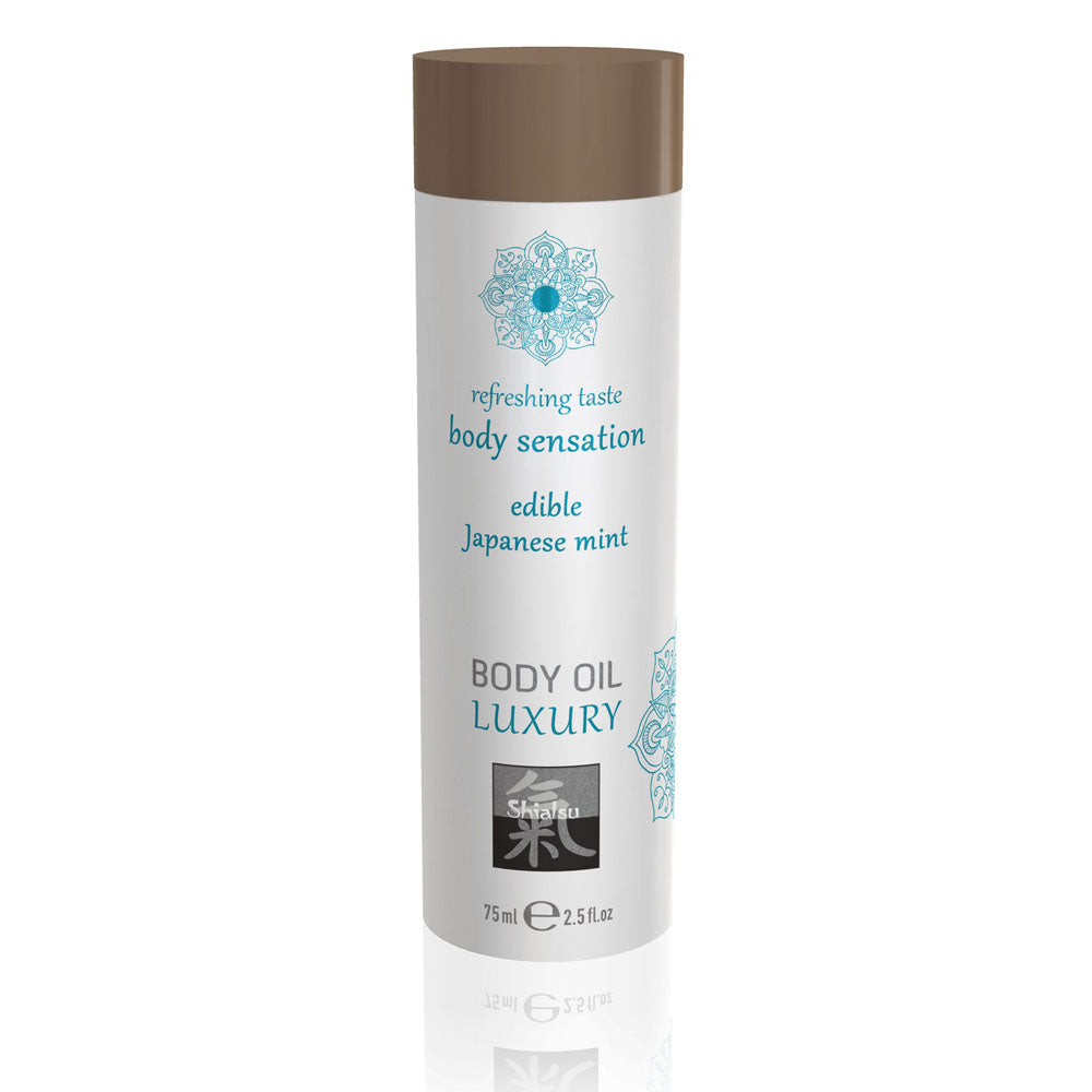 Shiatsu Luxury Body Oil Edible Japanese Mint 75ml - UABDSM