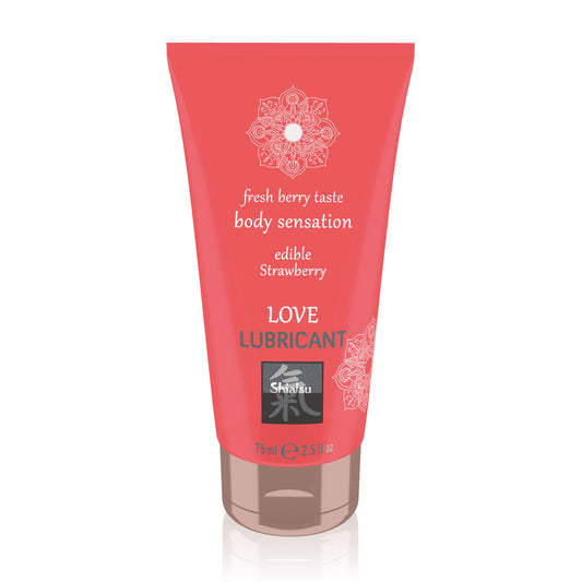 Shiatsu Love Lubricant Edible Strawberry 75ml Shiatsu Love Lubricant Edible Strawberry 75ml - UABDSM