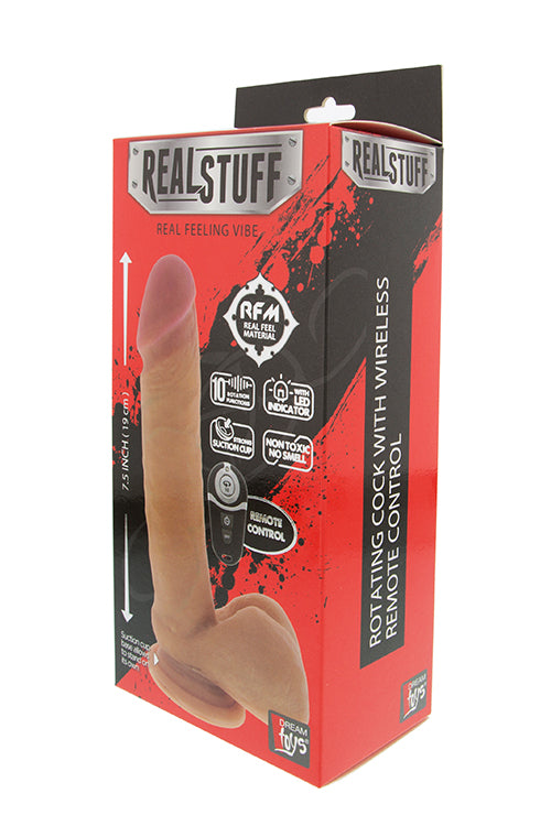 Realstuff 7.5inch Rotating Remote Vibe