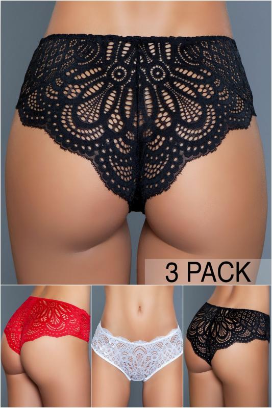 Astrid 3-pack Of Lace Panties Astrid 3-pack Of Lace Panties - UABDSM