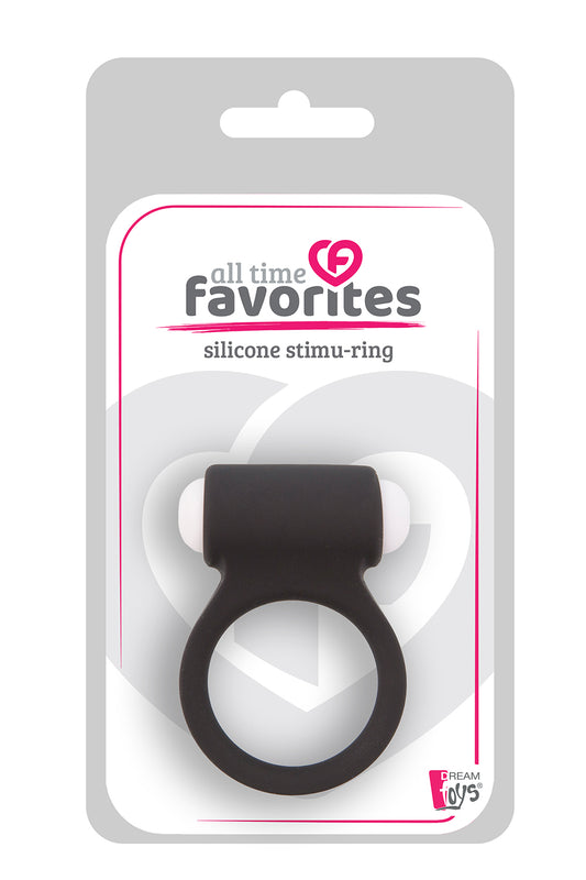 All Time Favorites Silicone Stimu-ring Black