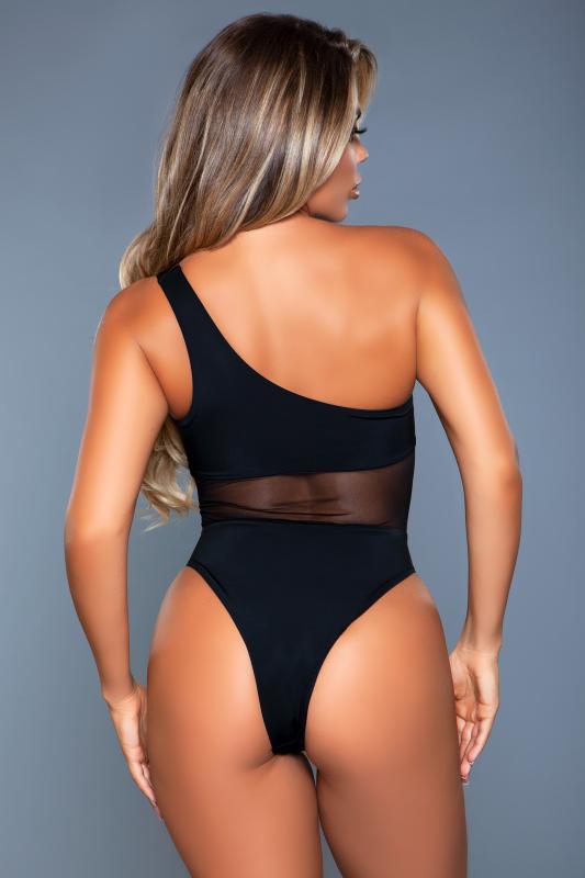 Jule One-Shoulder Swimsuit - Black - UABDSM