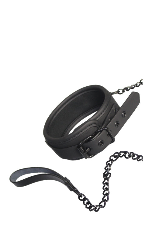 Blaze Collar And Leash Black Blaze Collar And Leash Black