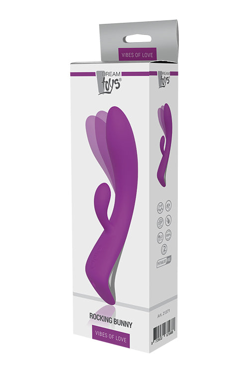 Vibes Of Love Rocking Bunny Purple