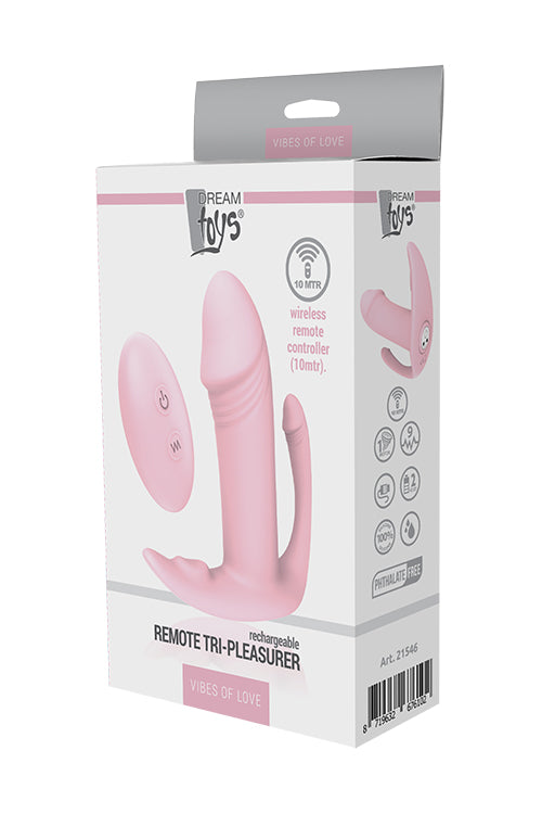 Vibes Of Love Remote Tri-pleasurer Pink