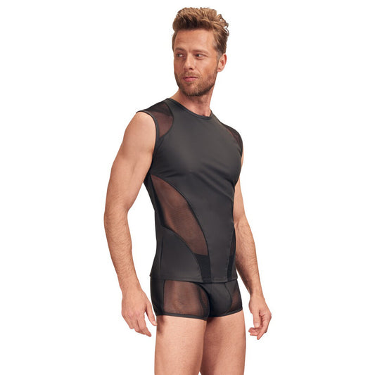 NEK Matte Look Sleeveless Shirt Black NEK Matte Look Sleeveless Shirt Black - UABDSM