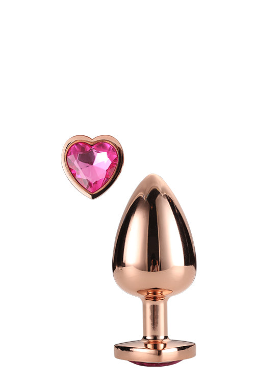Gleaming Love Rose Gold Plug Small Gleaming Love Rose Gold Plug Small