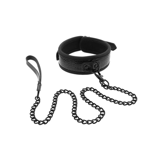 Blaze Luxury Fetish Collar And Leash Black Blaze Luxury Fetish Collar And Leash Black - UABDSM