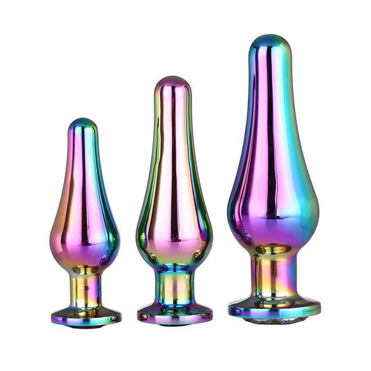 Gleaming Butt Plug Set Multicoloured Gleaming Butt Plug Set Multicoloured - UABDSM