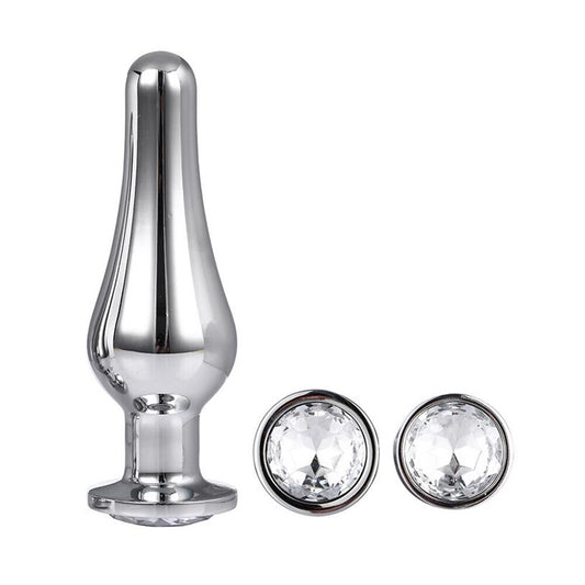 Gleaming Butt Plug Set Silver - UABDSM