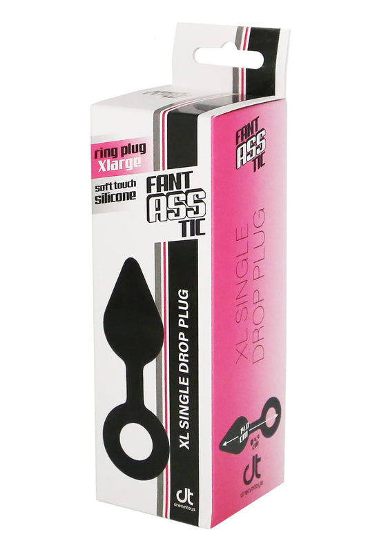 Fantasstic Xl Single Drop Plug Black