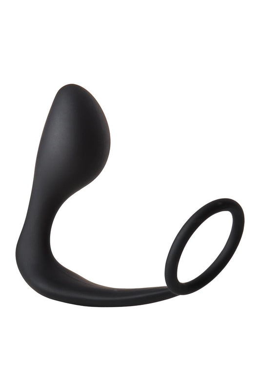 Fantasstic Anal Plug With Cockring Black Fantasstic Anal Plug With Cockring Black