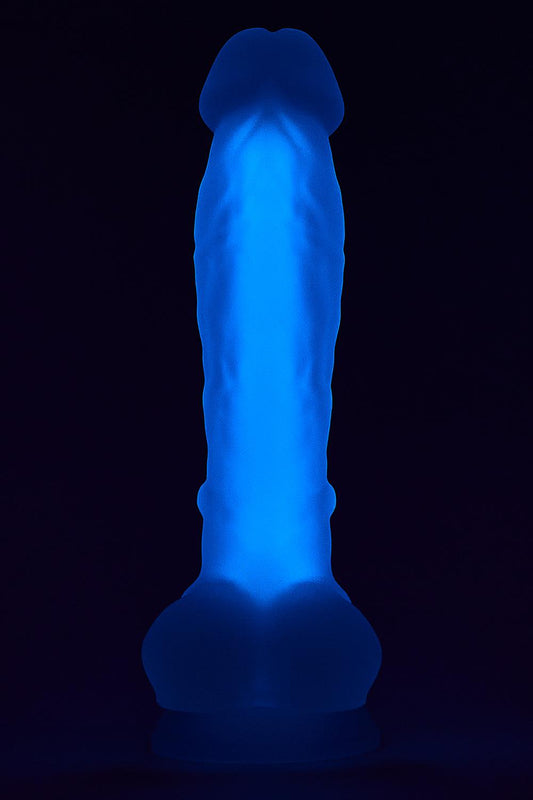 Radiant Soft Silicone Glow In The Dark Dildo Medium Purple Radiant Soft Silicone Glow In The Dark Dildo Medium Purple
