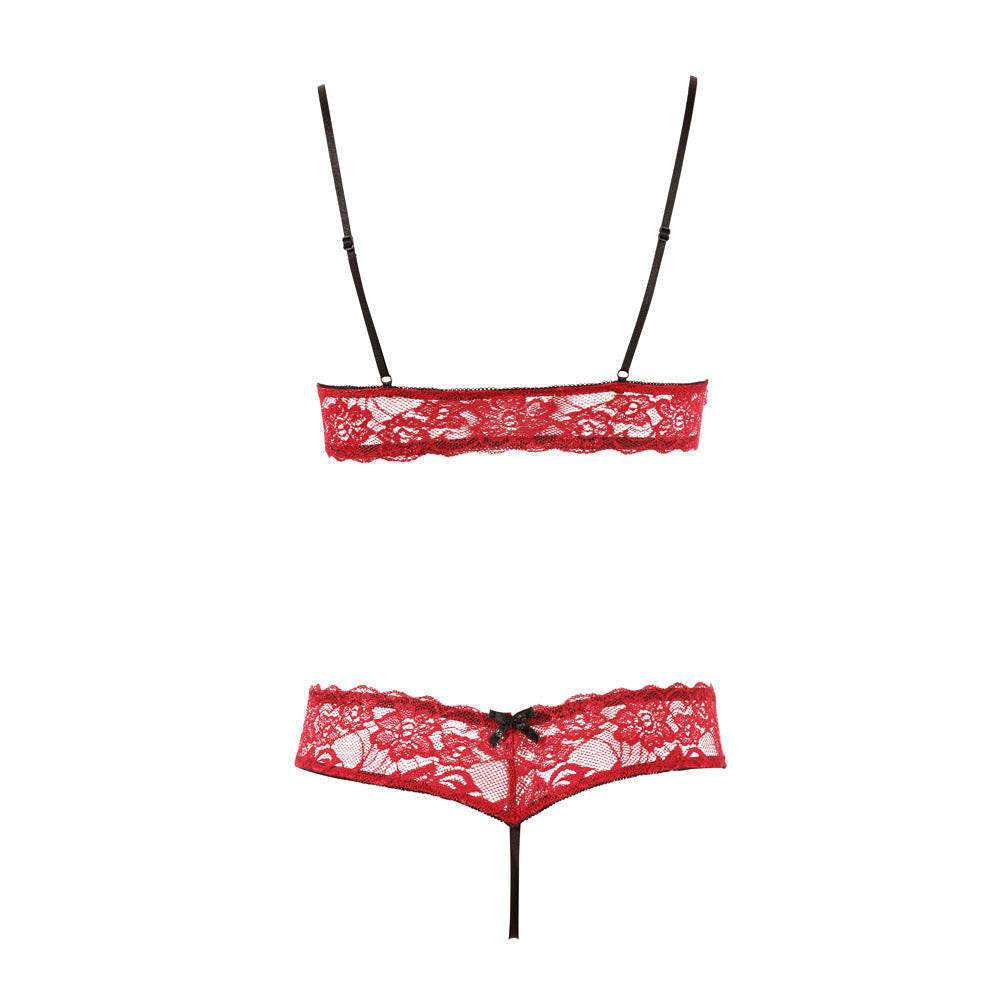 Cottelli Bra Set Open Cup and Crotchless Set - UABDSM