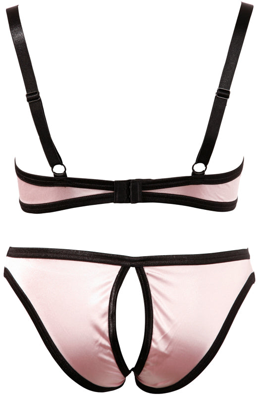 Set Of Rose Satin With Black Details - UABDSM
