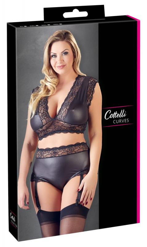 Sexy 2-piece Wetlook Bra Set - Curvy - UABDSM