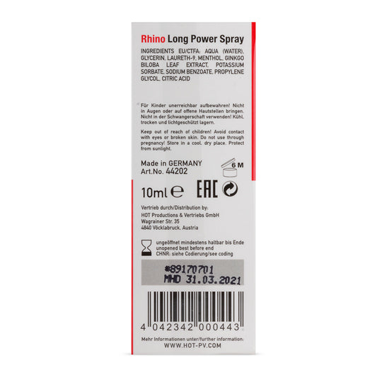 Rhino Long Power Spray 10 Ml - UABDSM