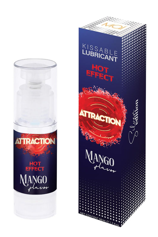 Mai Attraction Kissable Lubricant Hot Effect Mango Flavor 50ml Mai Attraction Kissable Lubricant Hot Effect Mango Flavor 50ml