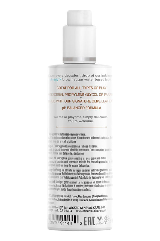 Wicked Simply Lubricant Brown Sugar 120ml