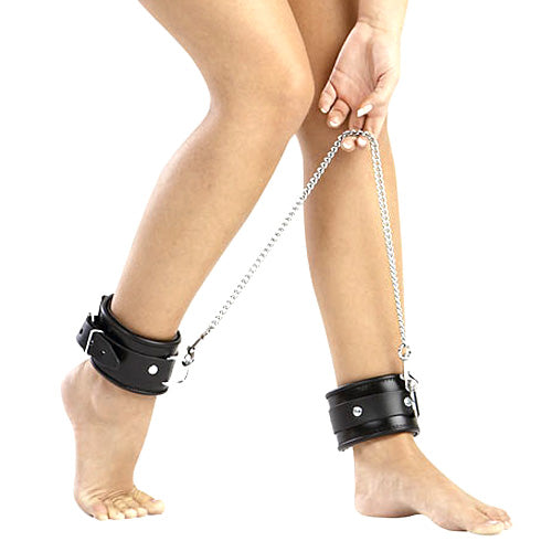 Zado Leather And Chain Ankle Leg Restraint Zado Leather And Chain Ankle Leg Restraint - UABDSM