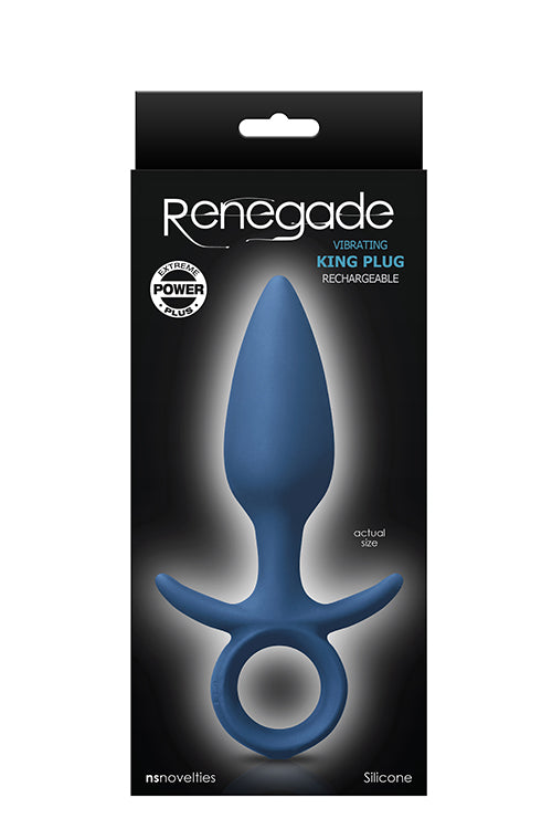 Renegade Vibrating King Plug Medium Blue