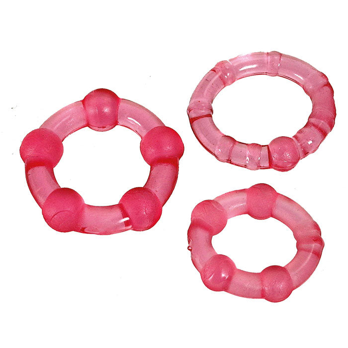 ToyJoy Stay Hard Cock Ring Set - UABDSM