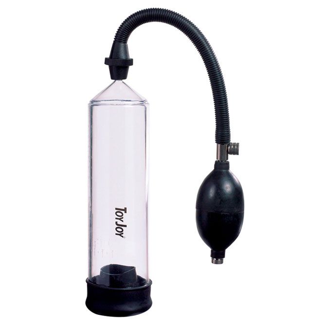 ToyJoy Rock Hard Black And Clear Penis Power Pump - UABDSM