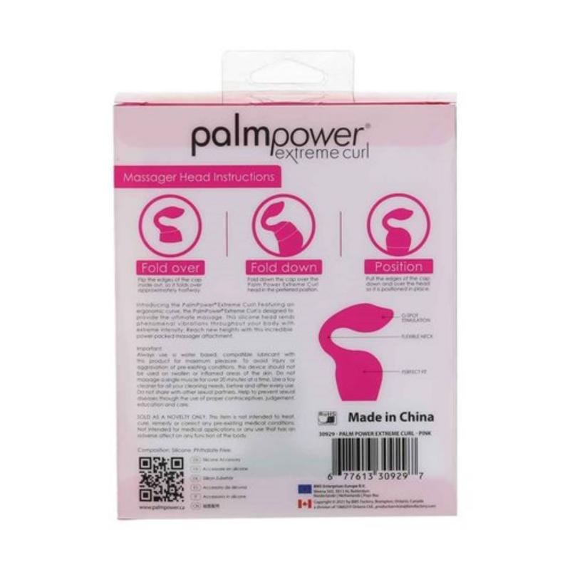 Palm Power - Extreme Curl Silicone Attachment - Pink - UABDSM