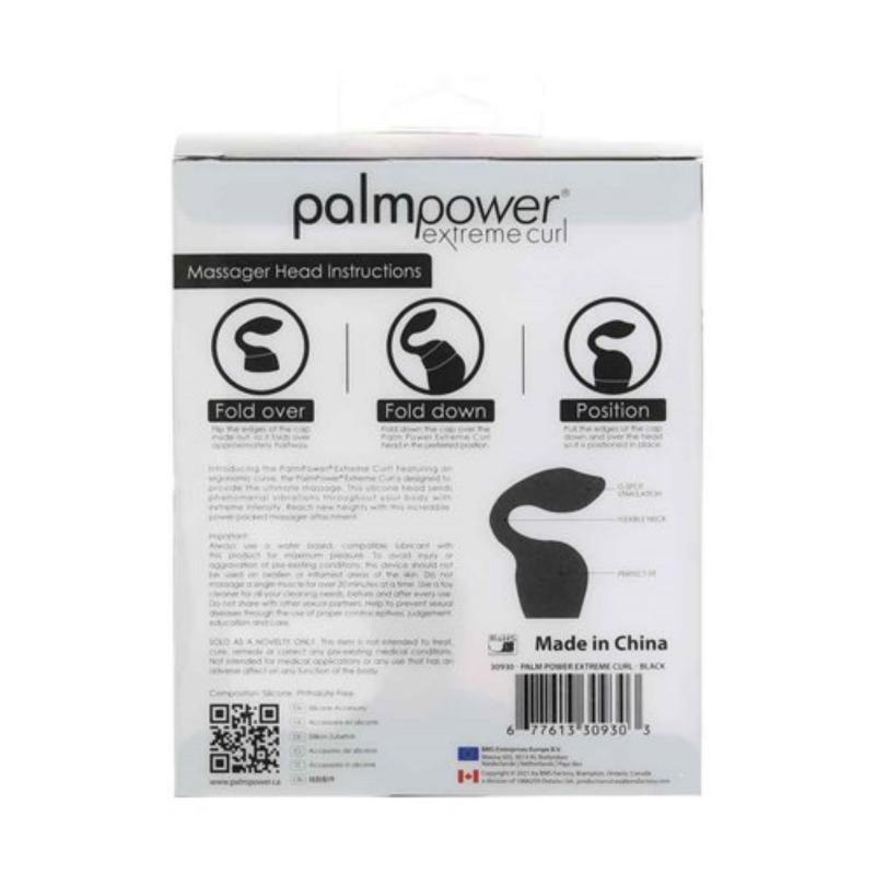 Palm Power - Extreme Curl Silicone Attachment - Black - UABDSM