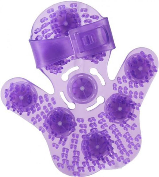 Roller Balls Massage Glove - Purple - UABDSM