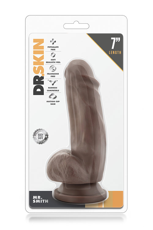 Dr. Skin Mr. Smith 7inch Dildo Chocolate