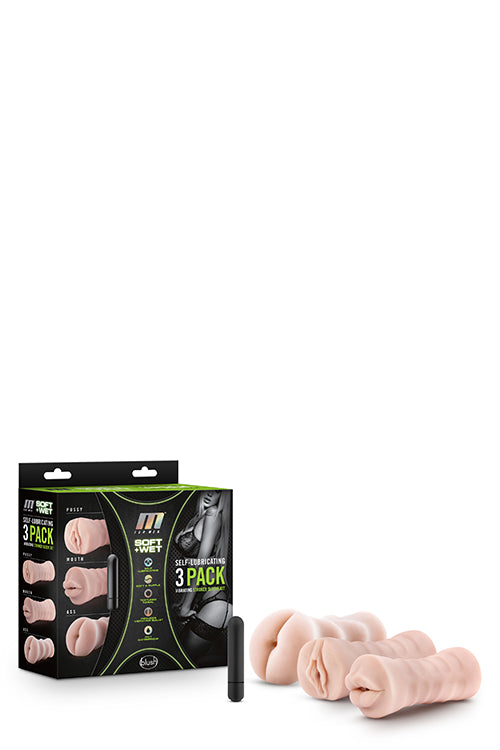 M For Men 3pack Vibrating Sleeve Kit