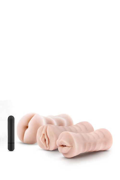 M For Men 3pack Vibrating Sleeve Kit M For Men 3pack Vibrating Sleeve Kit