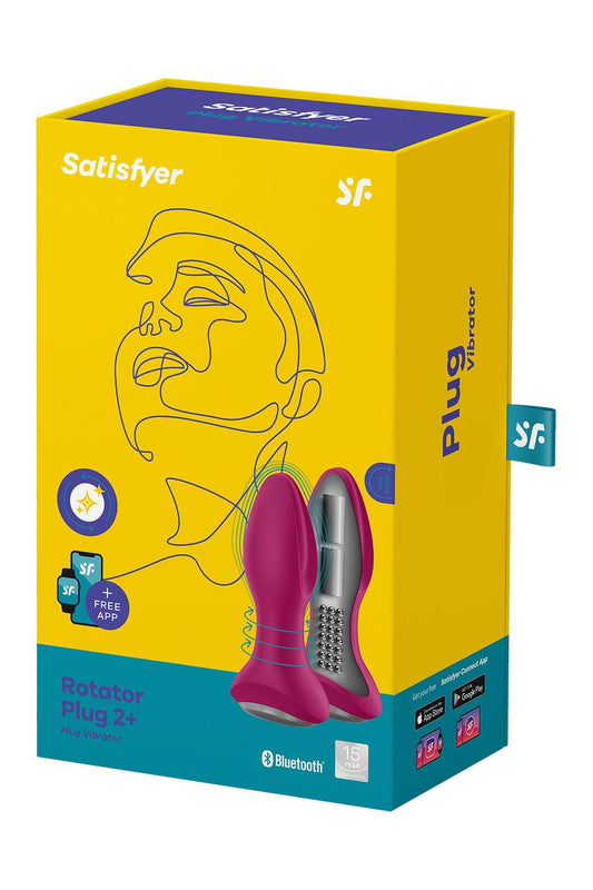 Satisfyer Rotator Plug 2+ Fuchsia