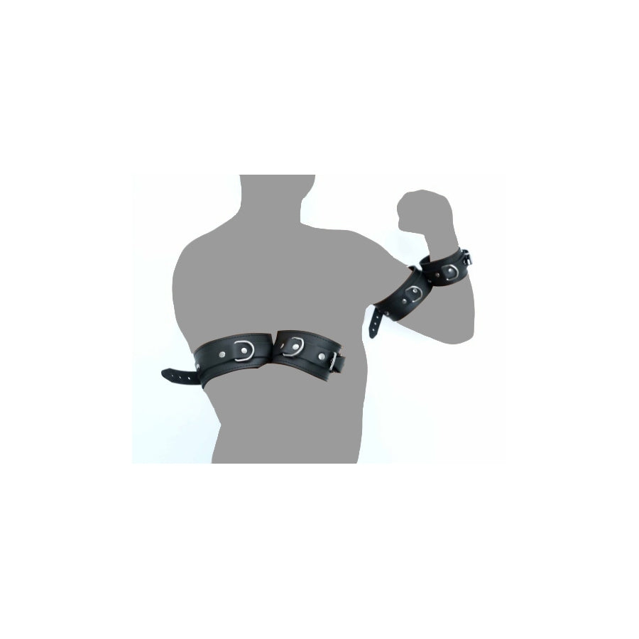 The Red Arm To Forearm Leather Shackles - UABDSM