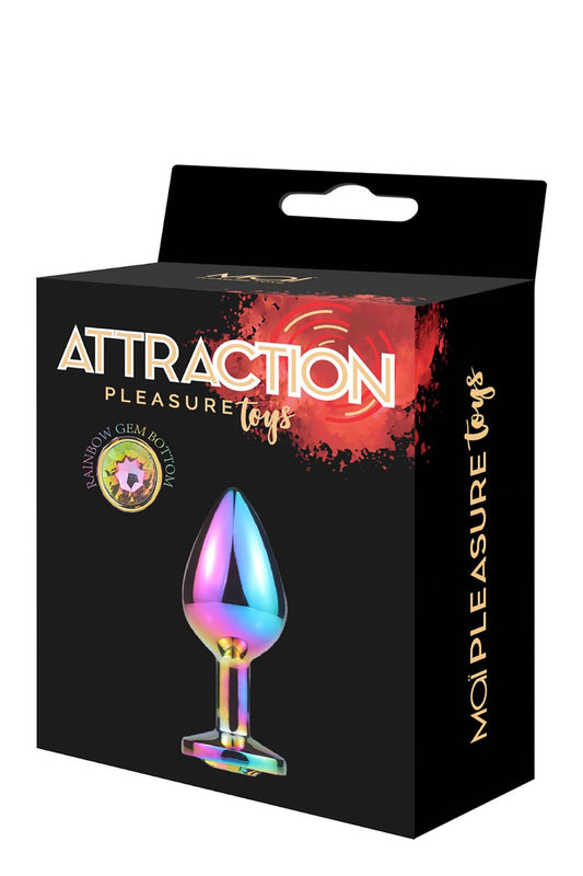 Mai Metal Anal Plug With Stone M Mai No. 73 Rainbow