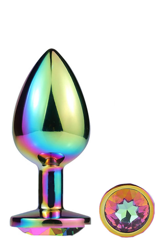 Mai Metal Anal Plug With Stone L Mai No. 74 Rainbow Mai Metal Anal Plug With Stone L Mai No. 74 Rainbow
