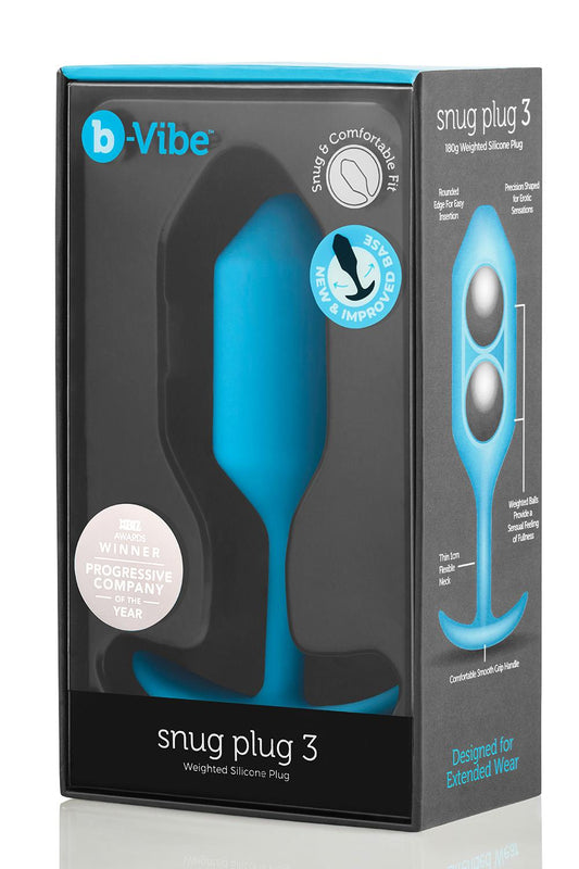 B-vibe Snug Plug 3 Blue