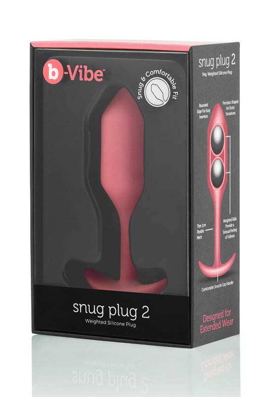 B-vibe Snug Plug 2 Coral