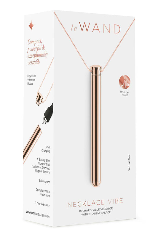Le Wand Le Wand Vibrating Necklace Rose Gold