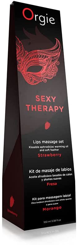 Orgie Lips Massage Kit - Strawberry - UABDSM
