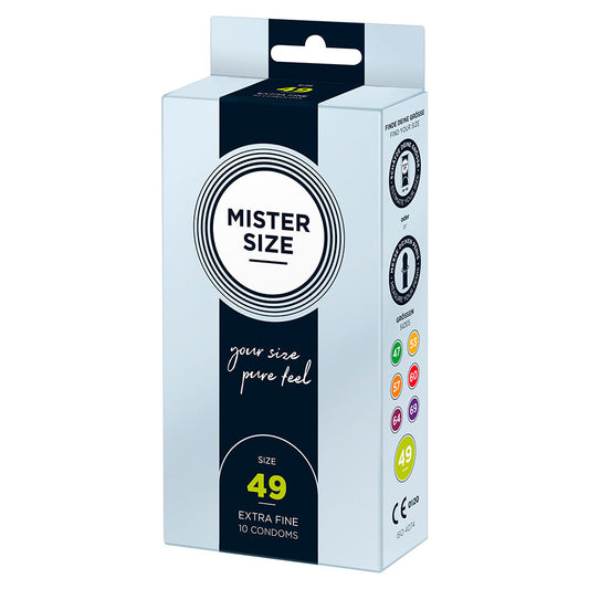 Mister Size 49mm Your Size Pure Feel Condoms 10 Pack Mister Size 49mm Your Size Pure Feel Condoms 10 Pack - UABDSM