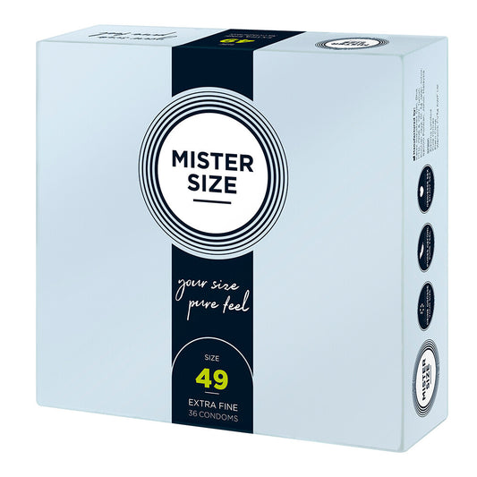 Mister Size 49mm Your Size Pure Feel Condoms 36 Pack - UABDSM