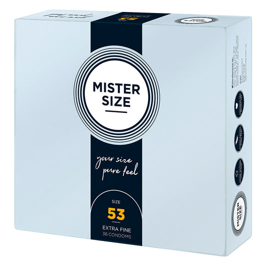 Mister Size 53mm Your Size Pure Feel Condoms 36 Pack Mister Size 53mm Your Size Pure Feel Condoms 36 Pack - UABDSM
