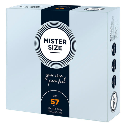 Mister Size 57mm Your Size Pure Feel Condoms 36 Pack Mister Size 57mm Your Size Pure Feel Condoms 36 Pack - UABDSM