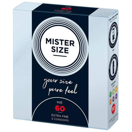 Mister Size 60mm Your Size Pure Feel Condoms 3 Pack - UABDSM