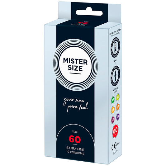 Mister Size 60mm Your Size Pure Feel Condoms 10 Pack Mister Size 60mm Your Size Pure Feel Condoms 10 Pack - UABDSM
