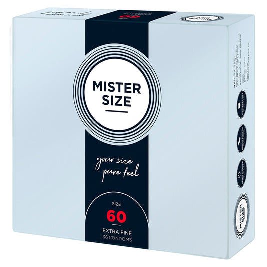 Mister Size 60mm Your Size Pure Feel Condoms 36 Pack Mister Size 60mm Your Size Pure Feel Condoms 36 Pack - UABDSM